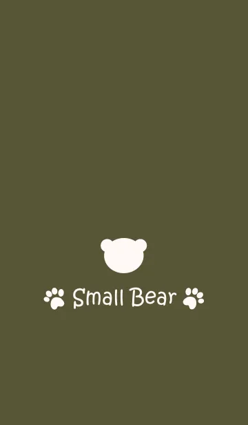 [LINE着せ替え] Small Bear *OLIVE*の画像1
