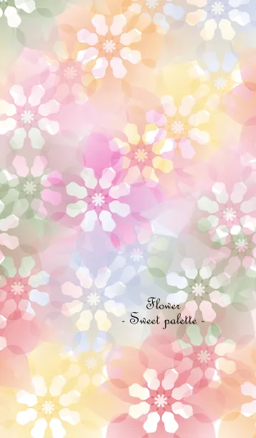 [LINE着せ替え] Flower - Sweet palette -の画像1