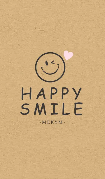 [LINE着せ替え] HAPPY SMILE KRAFT 2 -HEART-の画像1