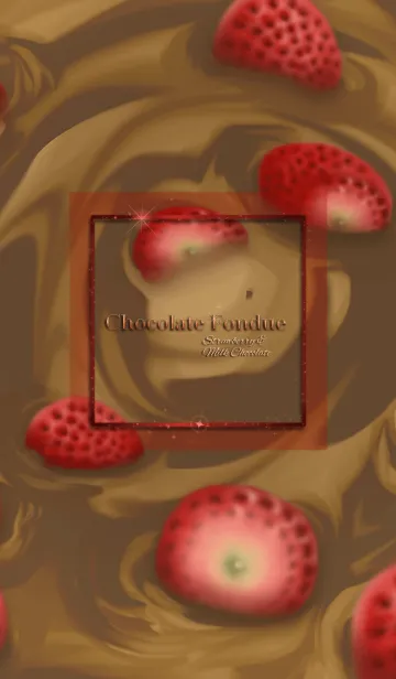 [LINE着せ替え] 苺チョコフォンデュの画像1