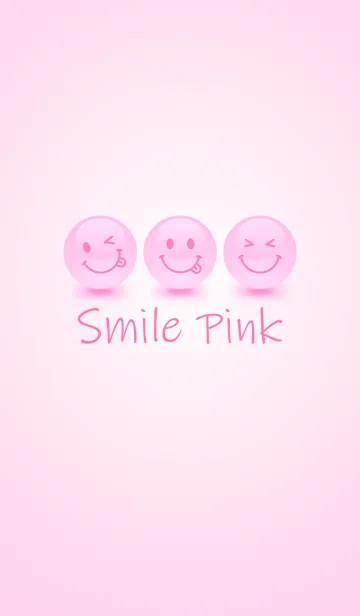 Happy Smile Pink Iconの着せ替えメイン画像