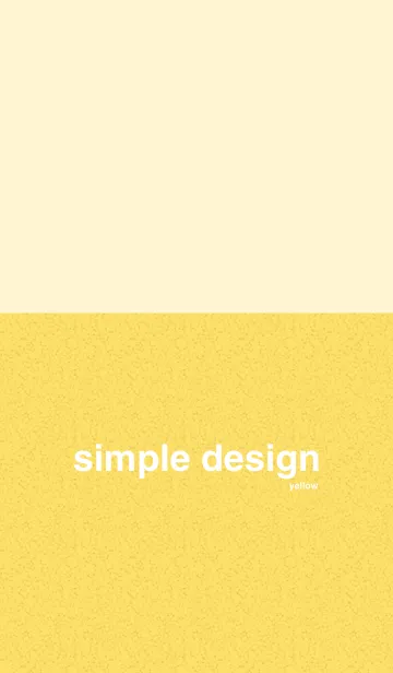 [LINE着せ替え] 黄色のシンプルなデザインの画像1