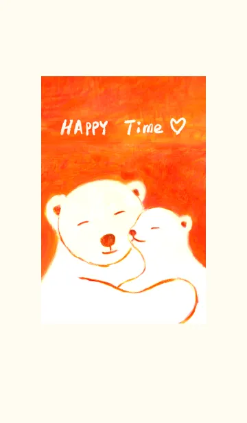 [LINE着せ替え] シロクマ HUG -Happiness-の画像1