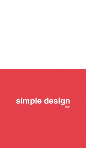 [LINE着せ替え] 赤色のシンプルなデザインの画像1