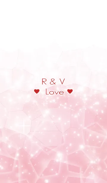 [LINE着せ替え] R ＆ V Love☆Initial☆Themeの画像1