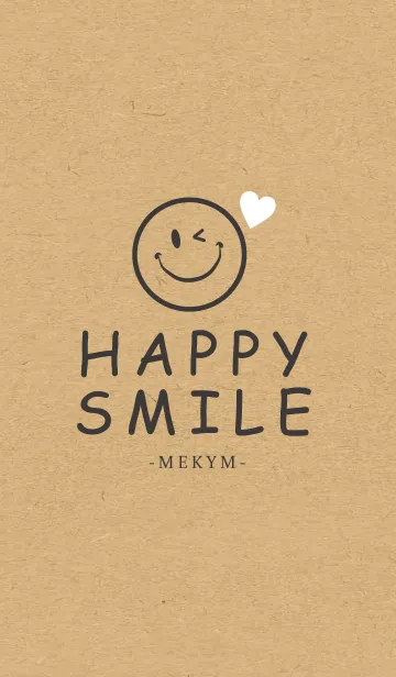 [LINE着せ替え] HAPPY SMILE KRAFT 4 -HEART-の画像1
