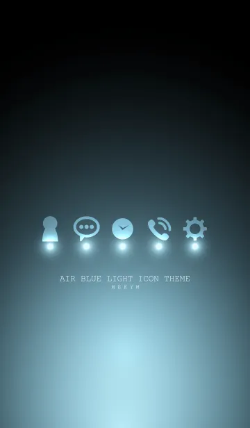 [LINE着せ替え] AIR BLUE LIGHT ICON THEMEの画像1
