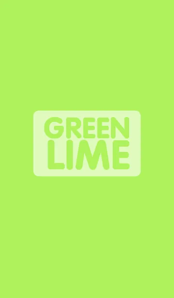 [LINE着せ替え] Simple Lime Green Theme (jp)の画像1