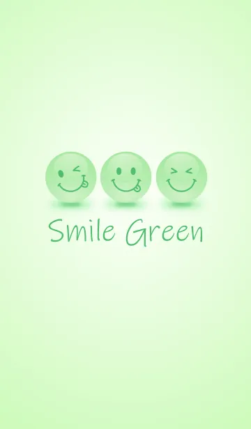 [LINE着せ替え] Happy Smile Green Iconの画像1