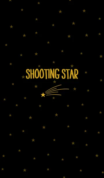 [LINE着せ替え] SHOOTING STAR【Black×Gold】の画像1