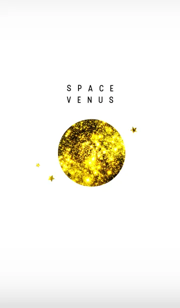[LINE着せ替え] SPACE VENUS BLACK 宇宙金星の画像1