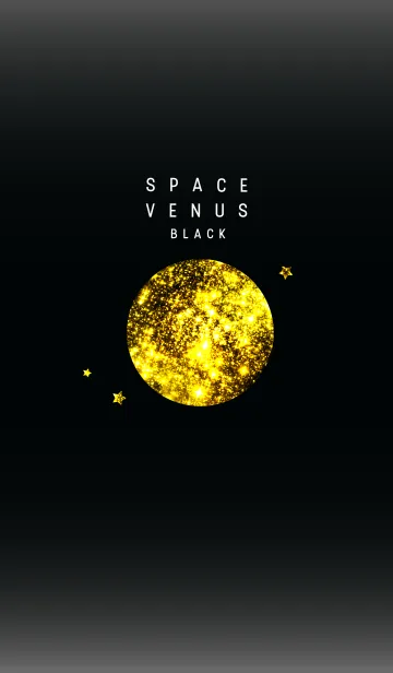 [LINE着せ替え] SPACE VENUS BLACK 宇宙金星 黒の画像1