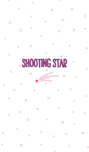 [LINE着せ替え] SHOOTING STAR【White×Pink】の画像1