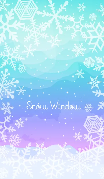 [LINE着せ替え] 雪の窓 6の画像1
