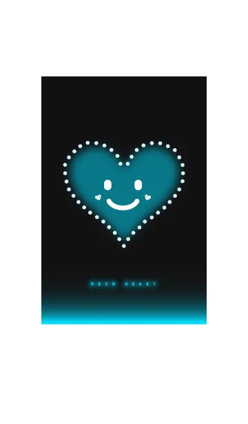 [LINE着せ替え] NEON HEART BLUEの画像1