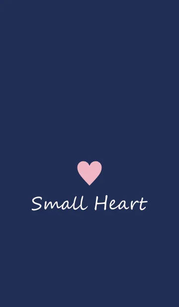 [LINE着せ替え] Small Heart *Navy+Pink 2*の画像1