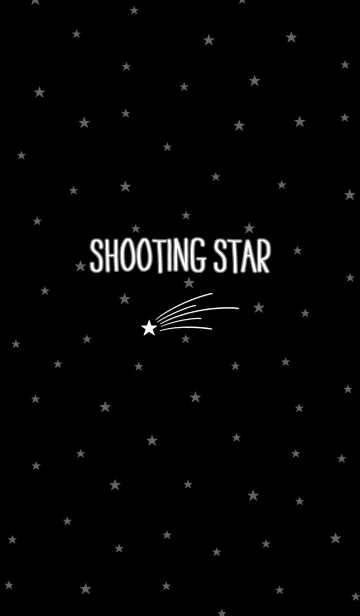 [LINE着せ替え] SHOOTING STAR【Black×White】の画像1