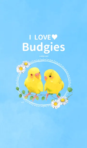 [LINE着せ替え] I LOVE Budgiesの画像1