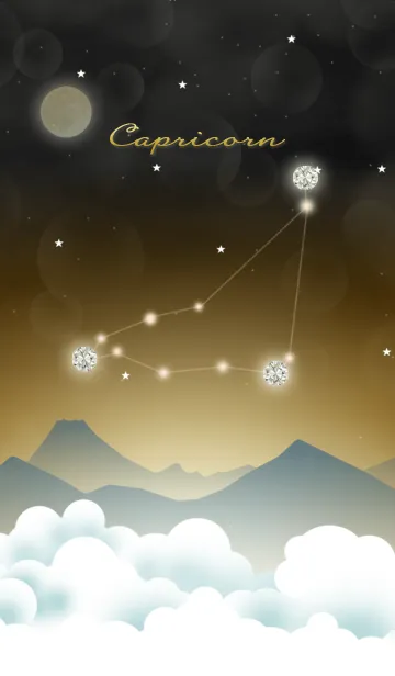 [LINE着せ替え] 山羊座の星夜空の画像1