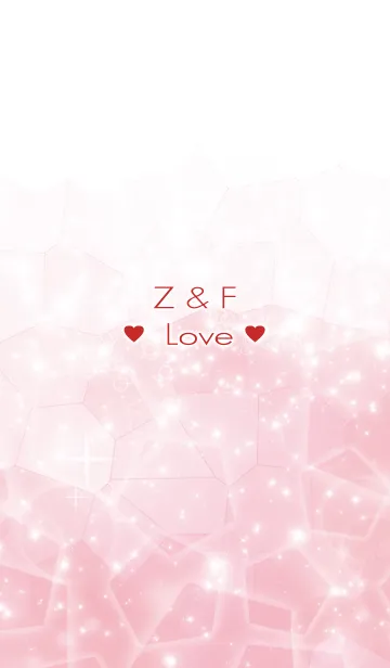 [LINE着せ替え] Z ＆ F Love☆Initial☆Themeの画像1