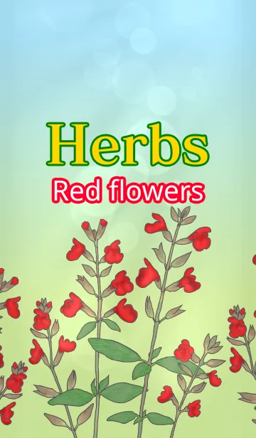 [LINE着せ替え] Herbs=赤い花＝の画像1