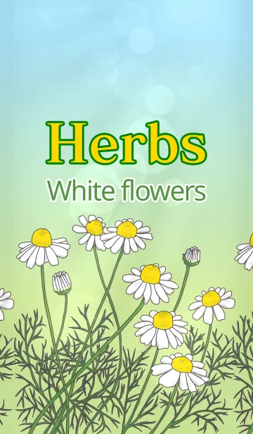 [LINE着せ替え] Herbs=白い花＝の画像1