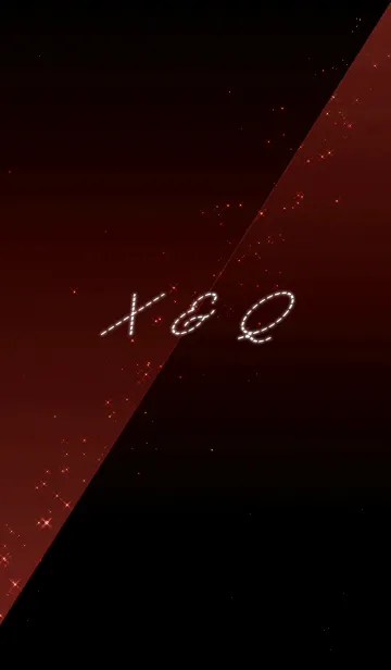 [LINE着せ替え] X ＆ Q -イニシャル-クールな赤と黒-の画像1