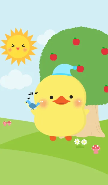 [LINE着せ替え] Cute Poklok Duck Theme (jp)の画像1