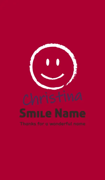 [LINE着せ替え] Smile Name Christinaの画像1