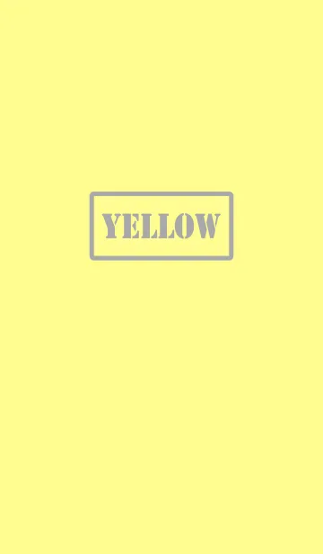 [LINE着せ替え] シンプル イエロー [黄色] No.2の画像1