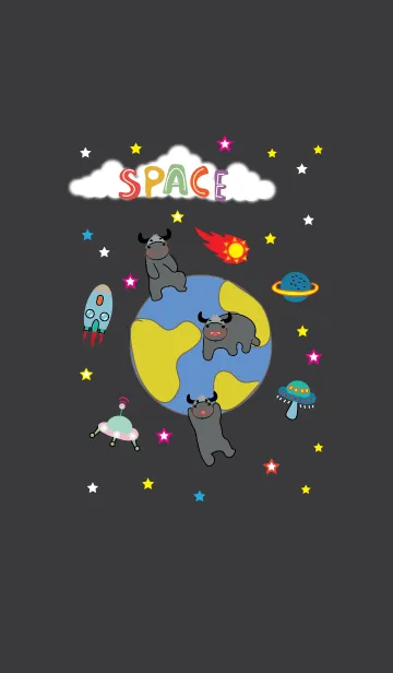 [LINE着せ替え] Space buffalo themeの画像1