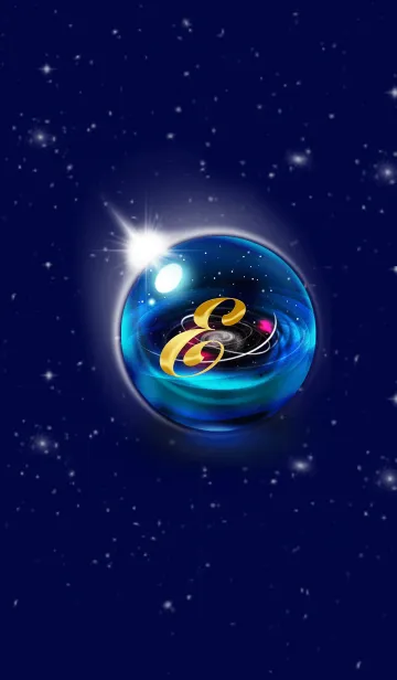 イニシャル宇宙空間_Eの着せ替えメイン画像