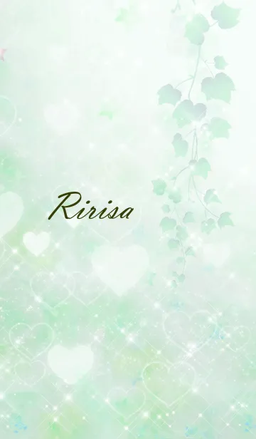 [LINE着せ替え] No.1169 りりさ♥LOVE♥恋愛運上昇♥緑の画像1