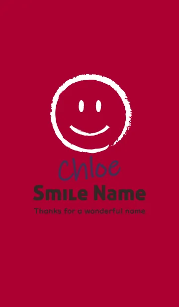 [LINE着せ替え] Smile Name Chloeの画像1