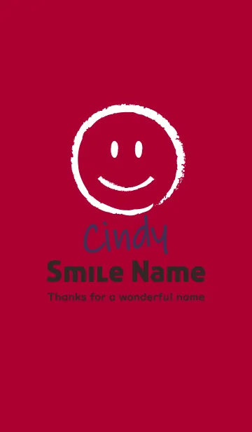 [LINE着せ替え] Smile Name Cindyの画像1