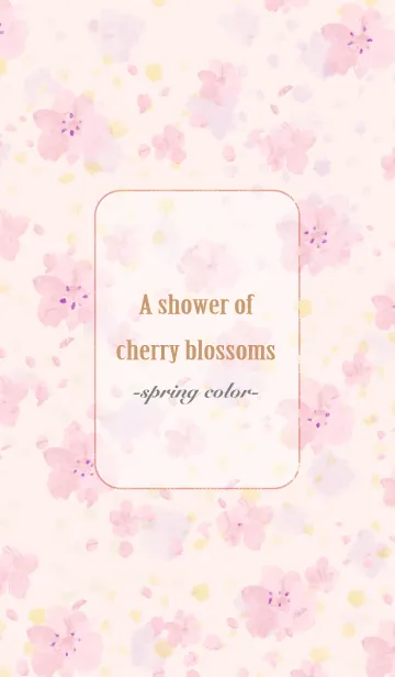 [LINE着せ替え] -A shower of cherry blossoms-の画像1