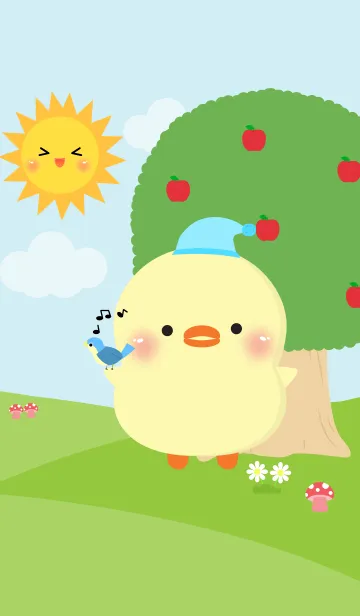 [LINE着せ替え] Cute Poklok Chick Theme (jp)の画像1