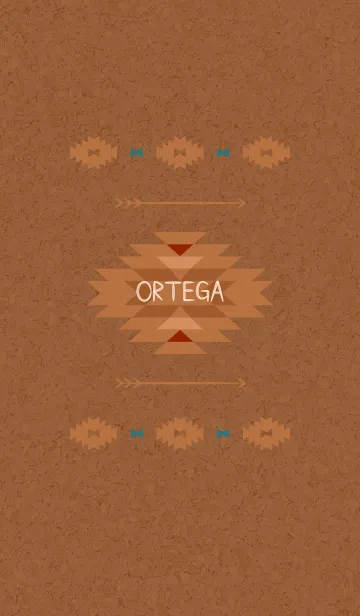 [LINE着せ替え] オルテガ03 + テラコッタの画像1