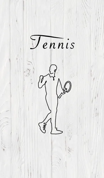 [LINE着せ替え] on-e-line art -Tennis-の画像1