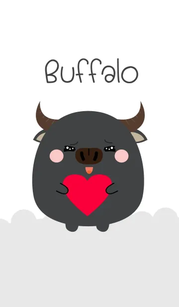 [LINE着せ替え] Simple Lovely Fat Buffalo (jp)の画像1