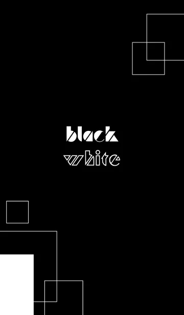 [LINE着せ替え] Black■□Whiteの画像1