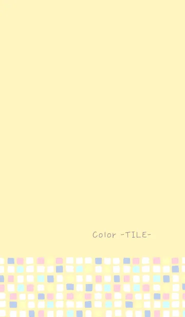 [LINE着せ替え] Color -TILE- 72の画像1