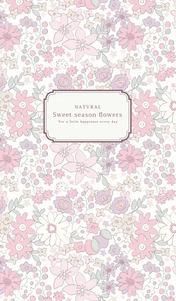 [LINE着せ替え] Sweet season flowersの画像1