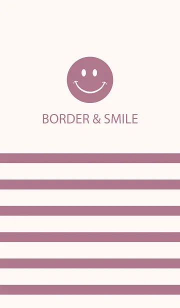 [LINE着せ替え] BORDER ＆ SMILE -SmokyLilac-の画像1