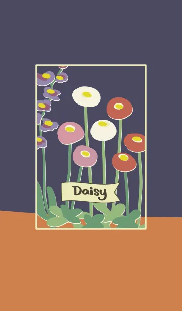 [LINE着せ替え] デイジーの着せかえ Daisy ディープブルーの画像1