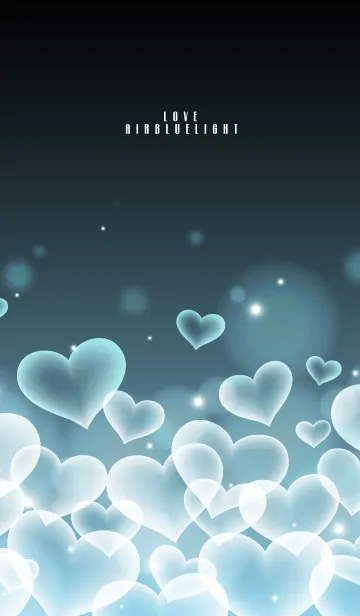 [LINE着せ替え] LOVE AIR BLUE HEART.の画像1