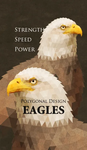 [LINE着せ替え] Polygonal Animals [Eagle]の画像1