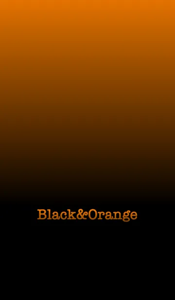 [LINE着せ替え] シンプル オレンジと黒 ロゴ無し No.6の画像1