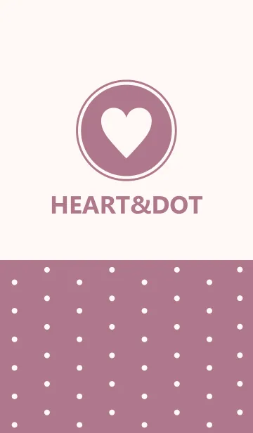 [LINE着せ替え] HEART＆DOT -Smoky Lilac-の画像1