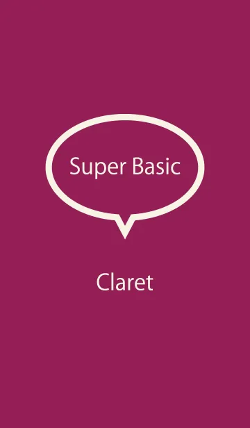 [LINE着せ替え] Super Basic Claretの画像1